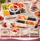 POTE HERMÉTICO ACRÍLICO COM 4/8 DIVISÓRIAS
