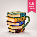 📚 Caneca Livro Premium – Estilo, Criatividade e Durabilidade em Cada Gole