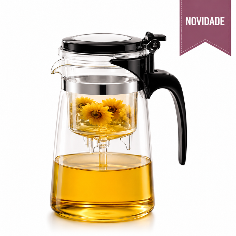 Bule de Vidro com Infusor 600ml