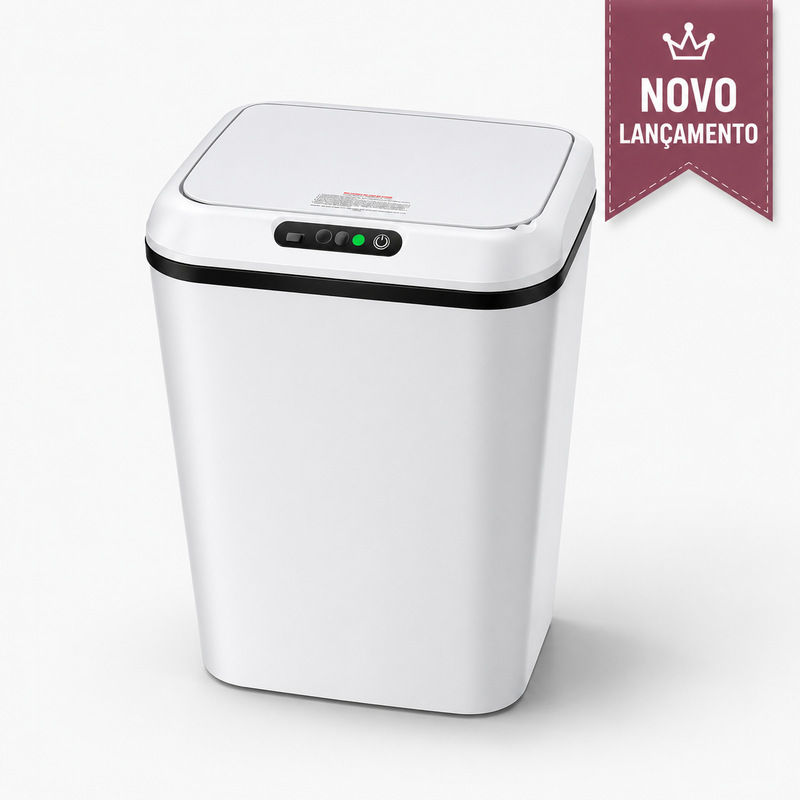 Lixeira Inteligente Automática 16L com Sensor de Movimento USB