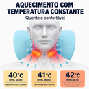 Massageador Cervical com Tração Inteligente e Compressa Térmica | Alívio e Relaxamento para Pescoço