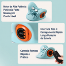 Massageador Cervical com Tração Inteligente e Compressa Térmica | Alívio e Relaxamento para Pescoço