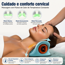 Massageador Cervical com Tração Inteligente e Compressa Térmica | Alívio e Relaxamento para Pescoço