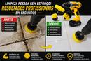 Parafusadeira e Furadeira de Impacto 21V com Kit de Escovas de Limpeza e Maleta Completa