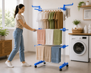 Varal Vertical Dobrável 3 Andares com Rodinhas – Organize e Seque Mais Roupas em Menos Espaço