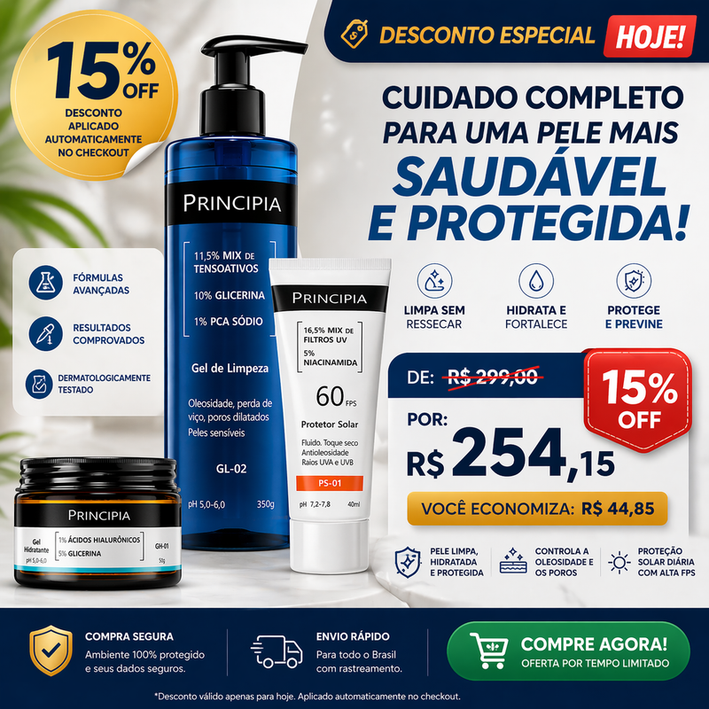 Kit Antissinais 3 Passos com Ácido Hialurônico e FPS 60