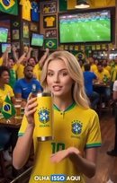 Copo Térmico 473ml Personalizado Colorido Copa Brasil Tampa Abridor