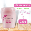 Creme Para Pés Ressecados Dermopés 230g Hidrata, Afina e Suaviza Abelha Rainha