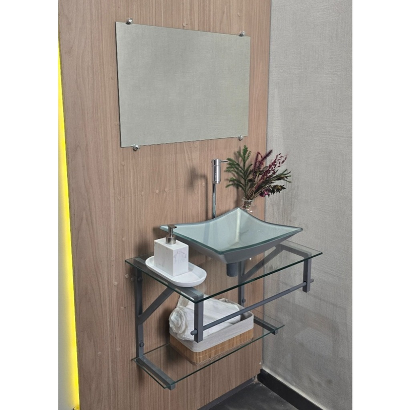 Gabinete de Vidro Para Banheiro 40cm 50cm 60cm Cores Variadas
