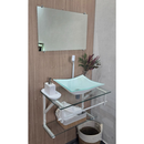 Gabinete de Vidro para Banheiro com Cuba e Espelho – 40cm, 50cm e 60cm