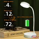 Luminária Abajur de Mesa LED Luz Recarregável Touch Haste Flexível Lâmpada De Estudo Sem Fio BigTech