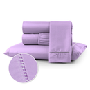 Kit Jogo de Lençol Cama Box Micropercal 400 fios Toque Macio com Fronhas Ponto Palito