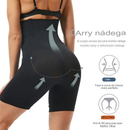 Short Cinta Modeladora 4 Barbatanas Alta Compressão Não Enrola Zero Transparência Formato Shorts