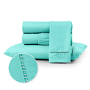 Kit Jogo de Lençol Cama Box Micropercal 400 fios Toque Macio com Fronhas Ponto Palito