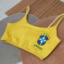 Cropped Top Feminino Personalizado Copa 2026 ESTHER BRAZIL