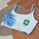 Cropped Top Feminino Personalizado Copa 2026 ESTHER BRAZIL