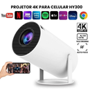 Projetor HY320 4K WiFi 6 Android 11 🎬 Full HD 1080p Portátil 150” Bluetooth Cinema em Casa