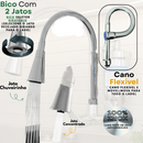 Torneira Filtro p/ Cozinha Cromada Parede purificador Inox Gourmet Cromada Refil Carvão Ativado