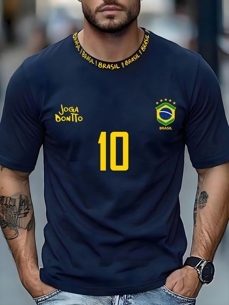 Camisa T-Shirt Masculina Camiseta Street Wear Conforto Brasil 10 Manfinity