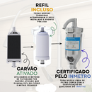 Torneira Filtro p/ Cozinha Cromada Parede purificador Inox Gourmet Cromada Refil Carvão Ativado