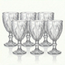 Kit 6 Taças de Vidro 330ml 🍷 Elegantes e Modernas ✨ Perfeitas para Vinho, Suco e Mesa Posta