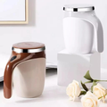 Caneca Mixer Magnética Automática 380ml Recarregável USB Misturador de Bebidas em Aço Inox