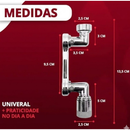 Adaptador de Torneira Articulado Extensor 3 Pontos de Articulação Flexivel Giram 360 Graus Banheiro Lavanderia Cozinha