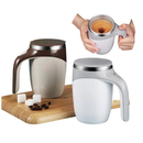 Caneca Térmica Copo Magnética Misturador De Bebidas Mixer Café Shake 380ml Suco Elétrica Recarregável