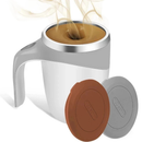 Caneca Térmica Copo Magnética Misturador De Bebidas Mixer Café Shake 380ml Suco Elétrica Recarregável