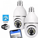 Câmera Segurança Prova D'água Infravermelho Lâmpada Externa 360 Sem Fio Wifi 2.4G G4 Click