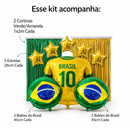 🏆Kit Decoração Futebol Brasil Festa Copa do Mundo