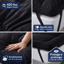Pillow Top 400 Fios Matelado – Solteiro, Casal, Queen e King | Toque Macio com Elástico