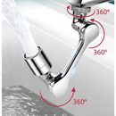Adaptador de Torneira Articulado Extensor 3 Pontos de Articulação Flexivel Giram 360 Graus Banheiro Lavanderia Cozinha