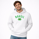 Moletom Brasil Premium Flanelado Inverno Capuz Blusa de Frio Unissex Confortável Forrado Peluciado