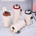 Copo Café Inteligente com Display LED - Garrafa Térmica 420ml de Aço Inoxidável Portátil para Viagem