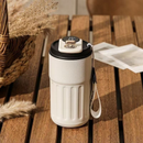 Copo Café Inteligente com Display LED - Garrafa Térmica 420ml de Aço Inoxidável Portátil para Viagem
