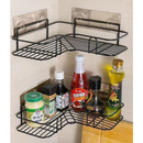1/2/3/4/5 Suportes Porta Shampoo Organizador De Metal Para Banheiro Cozinha Prateleira Adesivos