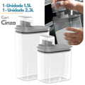 Dispenser Flow 1,5L e 2,3L – Organização Inteligente para Lavanderia