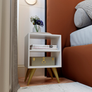 Mesa de Cabeceira Retro para Quarto Casal ou Solteiro Nicho Decoração Palma