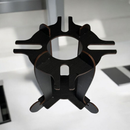 Adega de Vinhos Preta com Suporte para 4 Taças Elegância Praticidade Bancada Mesa Mdf