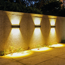 2-8 Luminária Arandela Solar 6 8 e 10 LED Luz Branco Quente para Parede a Prova dágua Spot parede