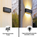 2-8 Luminária Arandela Solar 6 8 e 10 LED Luz Branco Quente para Parede a Prova dágua Spot parede