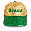 Boné de Lantejoulas Brasil Copa 2026Boné de Lantejoulas do Brasil – Brilho, Estilo e Torcida 🇧🇷✨