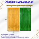Kit Decoração Brasil Copa 2026 Balões + Cortina Metalizada + Camisa Balão + Estrelas Futebol