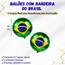 Kit Decoração Brasil Copa 2026 Balões + Cortina Metalizada + Camisa Balão + Estrelas Futebol