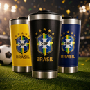 Copo Térmico 473ml Personalizado Colorido Copa Brasil Tampa Abridor