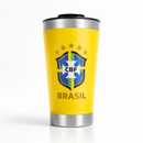 Copo Térmico 473ml Personalizado Colorido Copa Brasil Tampa Abridor