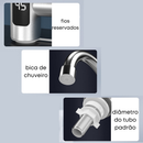 Torneira Elétrica Para Cozinha Banheiro Com Visor de Temperatura Regulagem e Giratória 360°