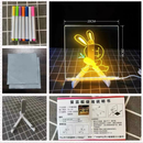 Luminária LED Escrever Abajur 3D Quadro De Notas Cores Mensagens Acrílico Iluminado Apagamento 15x15 20x20 30x20 yb