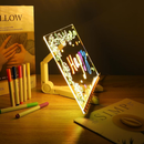 Luminária LED Escrever Abajur 3D Quadro De Notas Cores Mensagens Acrílico Iluminado Apagamento 15x15 20x20 30x20 yb